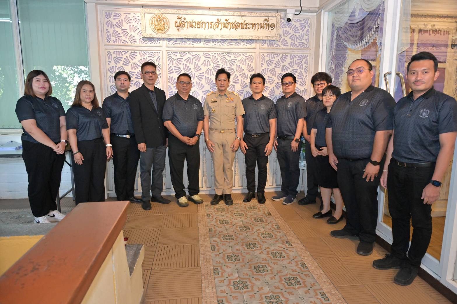 ผอ.โครงการส่งน้ำและบำรุงรักษาแม่แฝก-แม่งัดสมบูรณ์ชล  นำหัวหน้าฝ่ายและข้าราชการ  เข้าพบขอพรปีใหม่  ผู้อำนวยการสำนักงานชลประทานที่ 1 และคณะผู้บริหาร  ประจำปี 2569