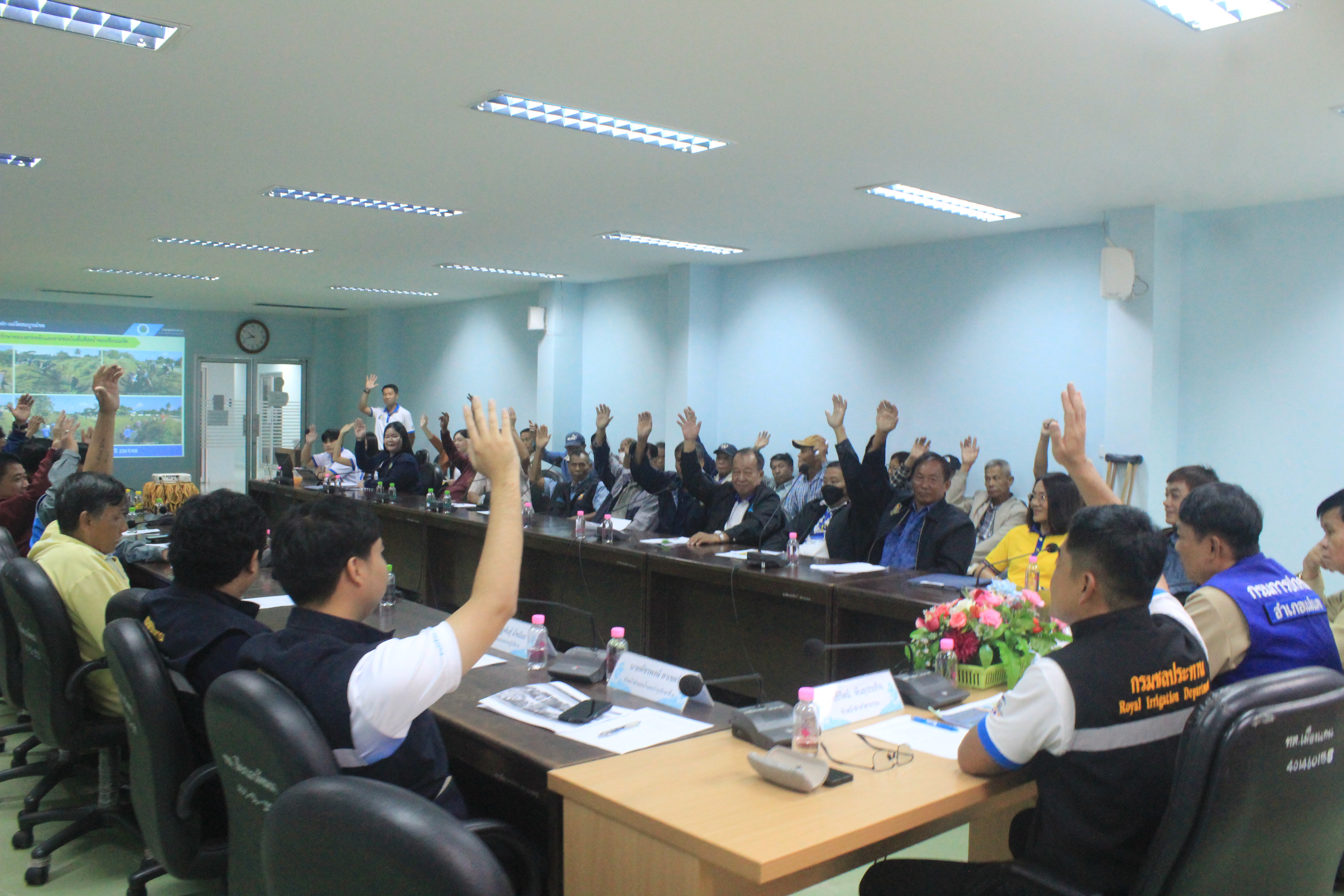 โครงการส่งน้ำและบำรุงรักษาแม่แฝก-แม่งัดสมบูรณ์ชล จัดการประชุมวางแผนบริหารจัดสรรน้ำฤดูแล้ง ปี ๒๕๖๗/๖๘ พื้นที่แม่งัด