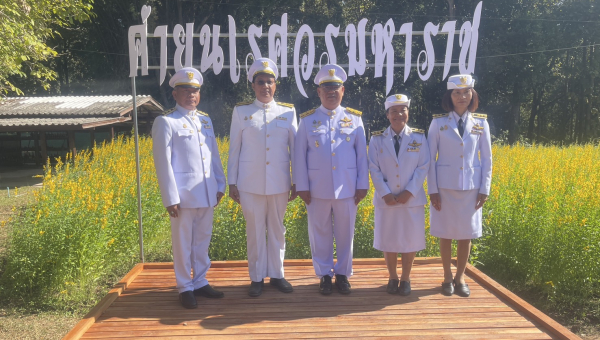 ผู้อำนวยการโครงการส่งน้ำและบำรุงรักษาแม่แฝก-แม่งัดสบูรณ์ชล ร่วมพิธีวันคล้ายวันสถาปนาค่ายนเรศวรมหาราชครบรอบปีที่ ๔๓